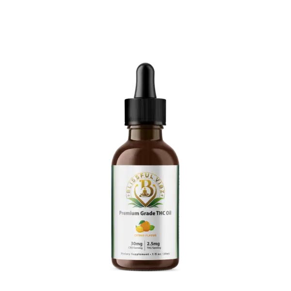 900mg CBD 75mg THC per bottle Tincture - Citrus